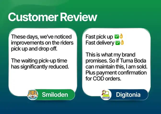 TumaBoda Customer Reviews